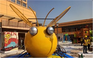 不锈钢滑梯——苏州工业园区兆佳巷邻里中心儿童娱乐休闲区