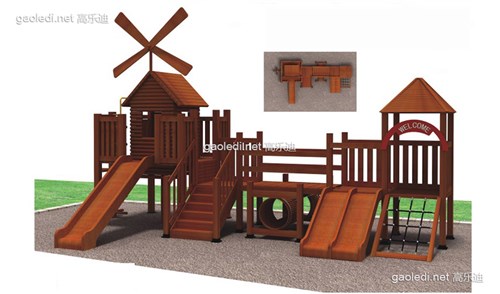 木质滑梯A-MZ015